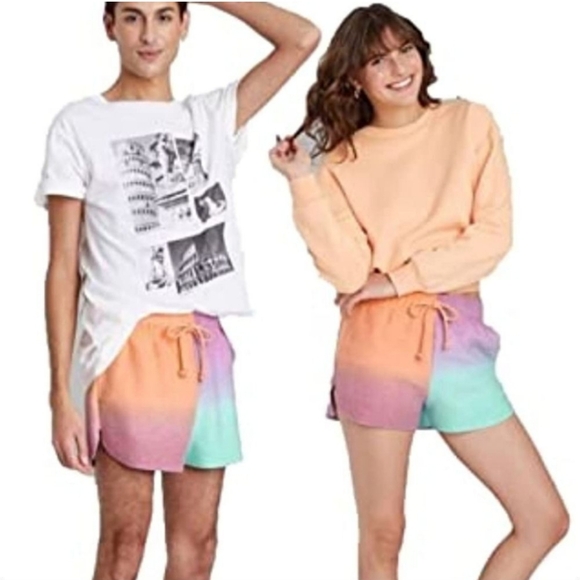 wild fable Pants - 🏷️Wild Fable Purple Ombré High Rise Dolphin Shorts Size XL